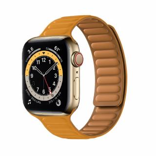 Curea pentru ceas cu magnet compatibila cu Apple Watch 1   2   3   4   5   6   7   8   SE   Ultra 42 mm   44 mm   45 mm   49 mm, Portocaliu