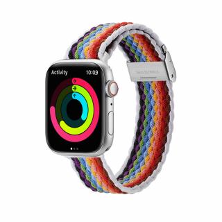 Curea pentru ceas din material respirabil compatibila cu Apple Watch 1   2   3   4   5   6   7   8   SE 38 mm   40 mm   41 mm, Multicolor