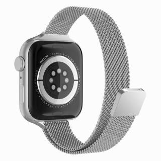 Curea pentru ceas din otel inoxidabil compatibila cu Apple Watch 1   2   3   4   5   6   7   8   SE 38mm   40 mm   41 mm, Argintiu