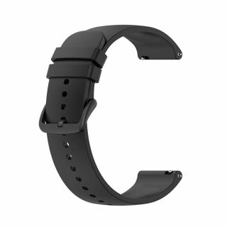 Curea pentru ceas din silicon moderna compatibila cu Samsung Galaxy Watch 4, Galaxy Watch Active 1   2 40 mm   44 mm, Huawei Watch GT   GT 2   GT 3 42 mm, Negru