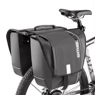 Geanta dubla bicicleta, ROCKBROS, Impermeabila, 30 litri, Negru