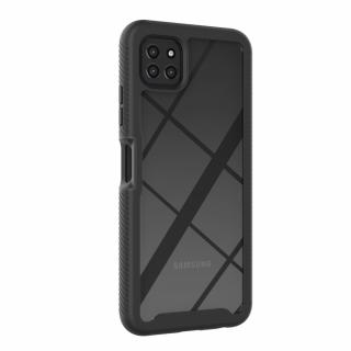 Husa antiscoc pentru Samsung Galaxy A22 5G, margini din cauciuc, Negru