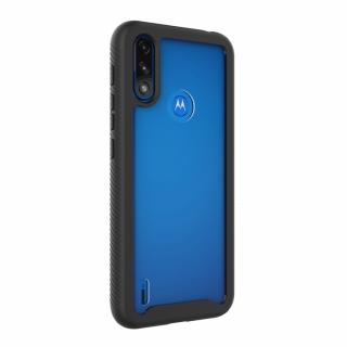 Husa completa cu folie protectoare compatibila cu Motorola Moto E7 Power   E7i Power, Negru