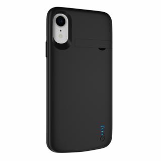 Husa cu acumulator compatibila cu iPhone XR, 6000 mAh, iesire 5V  1A, negru