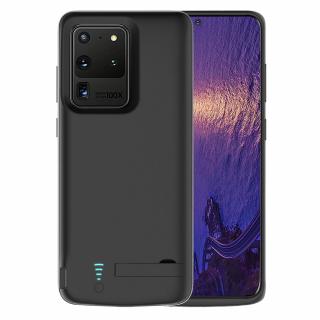 Husa cu acumulator pentru Samsung Galaxy Note 10 Plus, 6000 mAh, afisare nivel baterie, negru