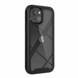 Husa cu protectie din policarbonat compatibila cu iPhone 13 Mini, colturi ranforsate, Negru