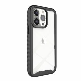 Husa cu protectie din policarbonat compatibila cu iPhone 13 Pro Max, colturi ranforsate, Negru