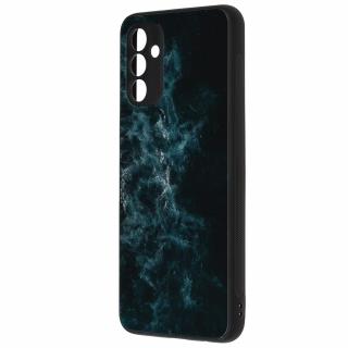 Husa cu spate din sticla pentru Samsung Galaxy A13 5G Blue Nebula