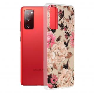 Husa de protectie cu imprimeu floral pentru Samsung Galaxy S21 FE, Mary Berry Nude