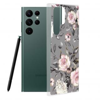 Husa de protectie cu imprimeu floral pentru Samsung Galaxy S22 Ultra, Bloom of Ruth Gray