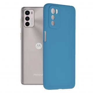 Husa de protectie din silicon moale si fin compatibila cu Motorola Moto G42, Albastru denim