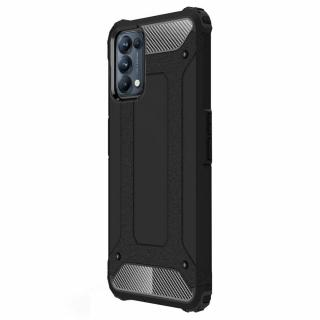 Husa de protectie Hybrid Armor, compatibila OPPO Reno 5 Pro 5G, Negru