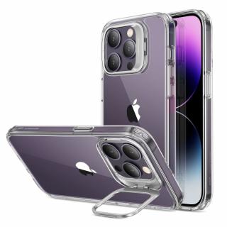 Husa de protectie premium cu suport compatibila cu iPhone 14 Pro, Transparent