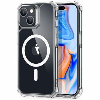 Husa de protectie telefon ESR, Air Armor HaloLock, compatibila cu Apple iPhone 15 Plus, Transparent