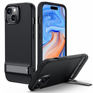 Husa de protectie telefon ESR, Air Shield Boost Kickstand, Functie Stand, compatibila cu Apple iPhone 15, Negru