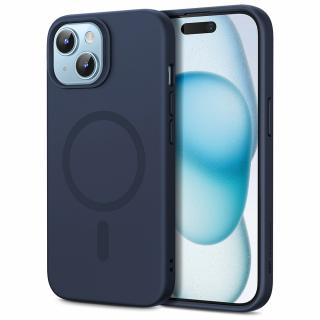 Husa de protectie telefon ESR, Cloud Soft HaloLock, compatibila cu Apple iPhone 15 Plus, Albastru