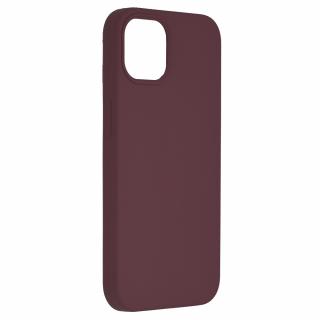 Husa din silicon cu design minimalist, antiamprenta compatibila cu iPhone 13, Mov