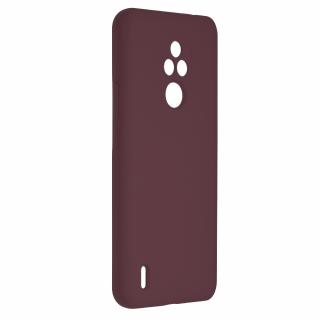 Husa din silicon cu design minimalist, antiamprenta compatibila cu Motorola Moto E7, Mov