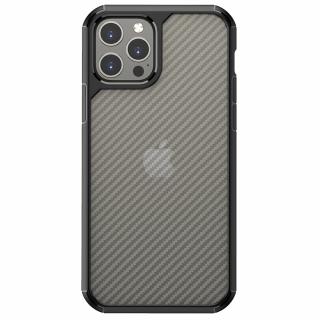 Husa premium Carbon compatibila cu Iphone X   XS, anti amprenta, Negru