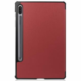 Husa premium de protectie FoldPro pentru Samsung Galaxy Tab S7 FE   S7 Lite 12.4 inch T730 T736 2021, Rosu