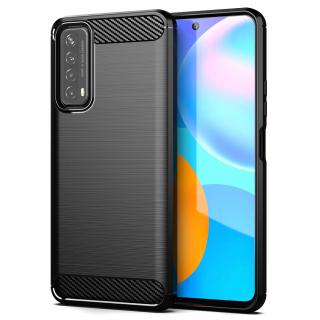 Husa premium din poliuretan compatibil cu Huawei P Smart 2021, Negru