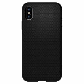 Husa premium Liquid Air compatibila cu iPhone X   XS, Negru