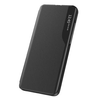 Husa premium tip carte, finisaj piele ecologica, inchidere magnetica compatibila cu iPhone 13 Pro - Negru