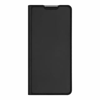 Husa tip carte Skin Pro pentru Samsung Galaxy A12, buzunar pentru carduri, Negru