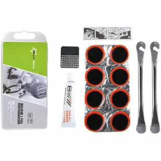 Kit pana bicicleta pentru reparatie RockBros, Alb