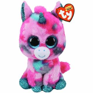 Plus unicornul roz cu pete aqua GUMBALL 15 cm, Ty