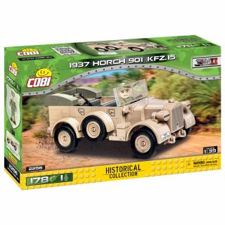 Set de construit Cobi 1937 Horch 901 KFZ.15 Sahara, colectia Automobile, 2256, 178 piese