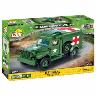 Set de construit Cobi 1942 Ambulance WC 54, colectia Automobile, 2257, 233 piese