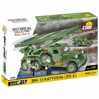 Set de construit Cobi BM-13 Katyusha ZIS-6, colectia Tancuri, 2280, 440 piese