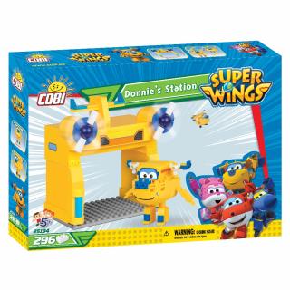 Set de construit Cobi DONNIE STATION, colectia Super Wings, 25134, 296 piese