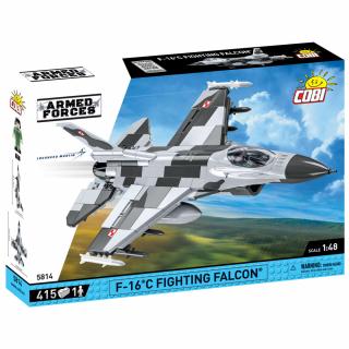 Set de construit Cobi F-16 C FIGHTING FALCON PL, colectia Avioane, 5814, 415 piese