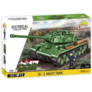 Set de construit Cobi IS-2 Heavy Tank, colectia Tancuri, 2578, 1051 piese