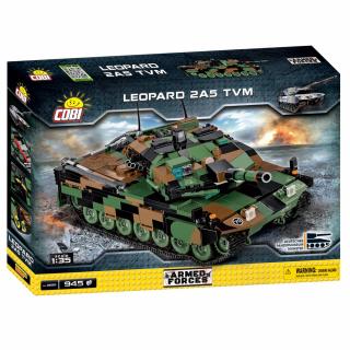 Set de construit Cobi Leopard 2A5 TVM, colectia Tancuri, 2620, 945 piese