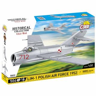 Set de construit Cobi LIM-1 Polish Air Force 1952, colectia Avioane, 5822, 504 piese