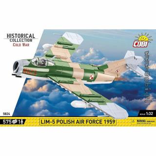 Set de construit Cobi LIM-5 Polish Air Force 1959, colectia Avioane, 5824, 575 piese