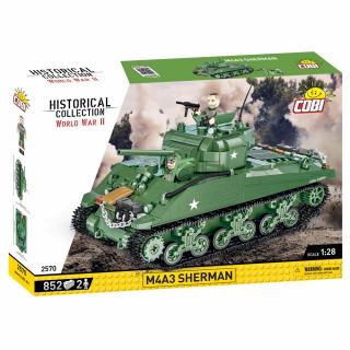 Set de construit Cobi M4A3 Sherman, colectia Tancuri, 2570, 852 piese