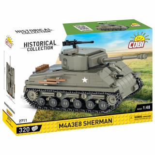 Set de construit Cobi M4A3E8 Sherman, colectia Tancuri, 2711, 320 piese