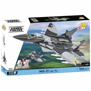 Set de construit Cobi MIG 29 UA PL, colectia Avioane, 5840, 550 piese