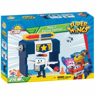 Set de construit Cobi PAUL POLICE STATION, colectia Super Wings, 25131, 276 piese