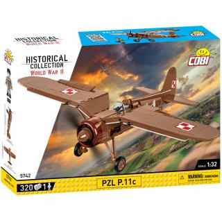 Set de construit Cobi PZL P.11C, colectia Avioane, 5742, 320 piese