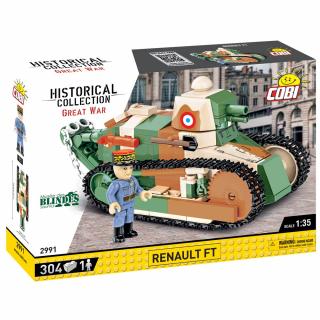 Set de construit Cobi Renault FT, colectia Tancuri, 2991, 304 piese