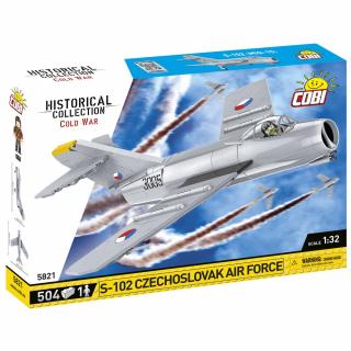 Set de construit Cobi S-102 Czechoslovak Air Force, colectia Avioane, 5821, 504 piese