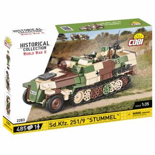 Set de construit Cobi Sd.Kfz. 251-9 Stummel, colectia Tancuri, 2283, 485 piese