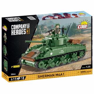 Set de construit Cobi Sherman M4A1, colectia COMPANY OF HEROES 3, 3044, 613 piese