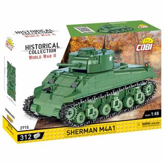 Set de construit Cobi Sherman M4A1, colectia Tancuri, 2715, 312 piese