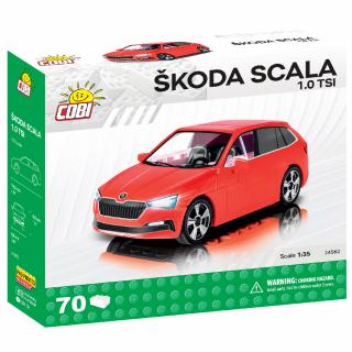 Set de construit Cobi Skoda Scala 1.0 TSI, colectia Automobile Moderne, 24582, 70 piese